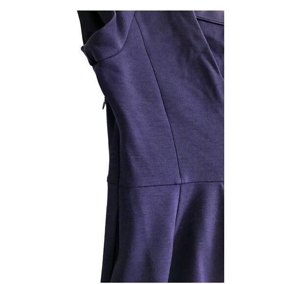 Diane von Furstenberg purple wool blend ponte dress, Size 12 - Picture 8 of 10